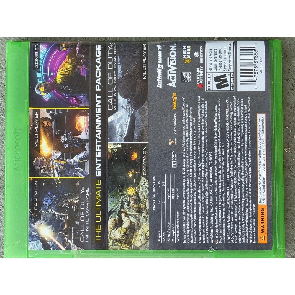 Xbox Game Lot GTA V Skyrim Xbox 360 Call of Duty Infinite Warfare Xbox One Bundl